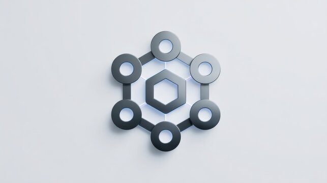 Conceptual image of a person as a bridge in a phygital token node icon blending physical and digital elements