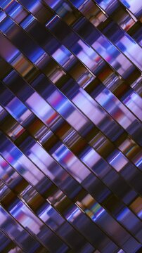 Colorful Iridescent shapes shift and move through in a loop , visual background
