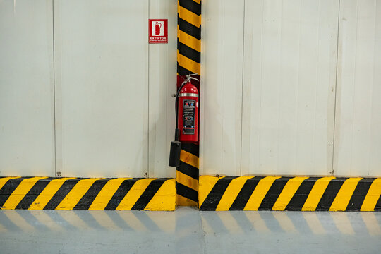 safety area with fire extinguisher