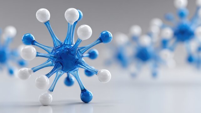 Blue quantum kernel icon concept representing central core in quantum identity and digital presence
