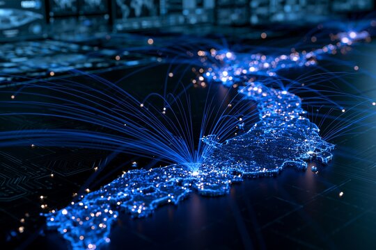 日本各地を結ぶ光のデータネットワークと先進テクノロジー