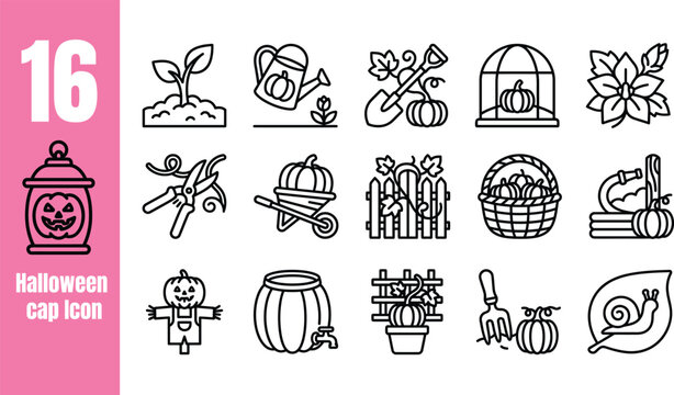 Halloween icon set of icons