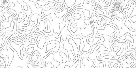Elegant elevation contour line background with abstract elevation pattern, minimal geographic line texture with peaks and valleys, for card, label and packaging design. © Artova LaLa