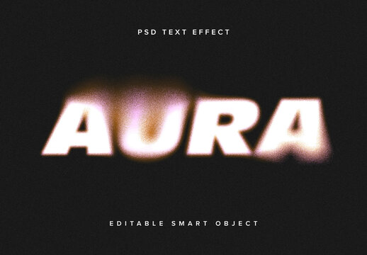Dissolving Text Effect Mockup