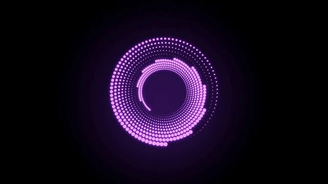Glowing Neon Number in Circular Eclipse Design with Blue Energy Ring Light on Dark Space Background, Futuristic Vector Illustration Pattern Art