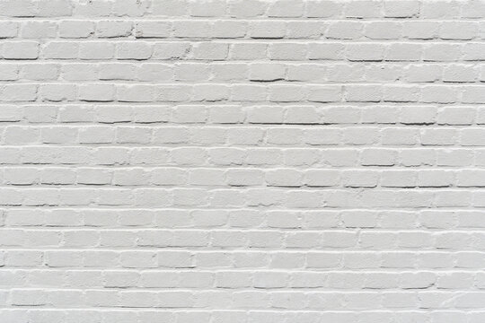 white painted brick wall for background use