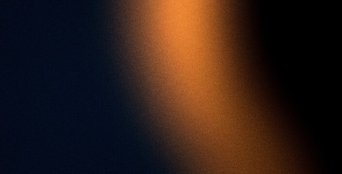 Blue orange yellow abstract grainy gradient background with glowing noise light beam for poster backdrop digital wallpaper website header web banner