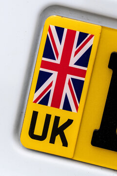 national identification section of a UK vehicle registration plate