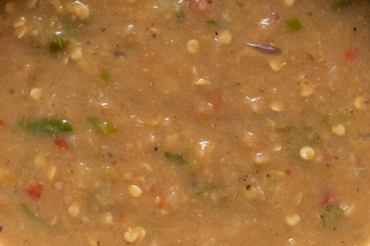 Macro Close-Up of Traditional Thai Shrimp Paste Chili Dip (Nam Prik Kapi), Authentic Thai Cuisine