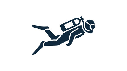 Scuba diver in diving gear swimming. © Ahmad