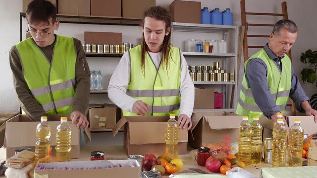 Humanitarian Food Aid Distribution During War and Emergency Crisis