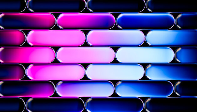 Horizontal 3D Glass Pill