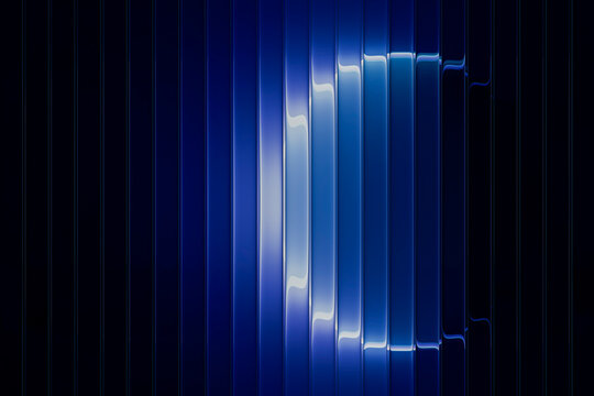 Dark 3D Glass Waveform
