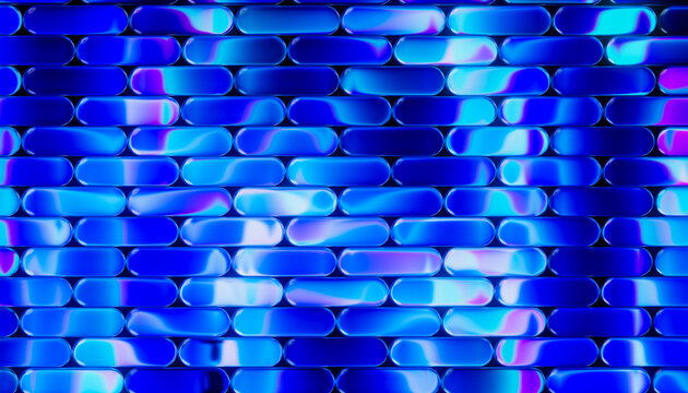 Cyber 3D Blue Capsules