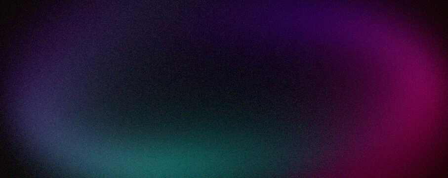 Dark abstract grainy gradient background with smooth blurred transitions and glowing purple, magenta and teal tones for branding, digital art, presentations, wallpapers and modern design projects.