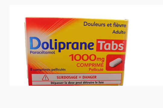 Boite de m&eacute;dicaments Doliprane 1000 de chez Sanofi