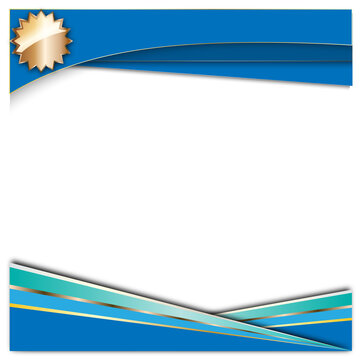Modern abstract blue and light blue wave banners set for website header.