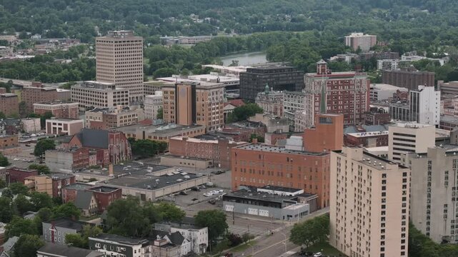 Aerial view of Binghamton, New York