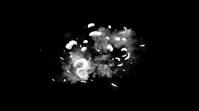 Realistic smoke dust puff explosion animation 4k, alpha channel blast jet shockwave black background vfx loop flash cartoon comic frame by frame chroma key stream bang overlay motion elements pack