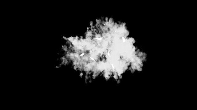 Realistic explosion smoke dust puff blast animation fx pack, 4k alpha matte jet shockwave loop vfx flash comic cartoon overlay stream black screen chroma key frame by frame background pro res