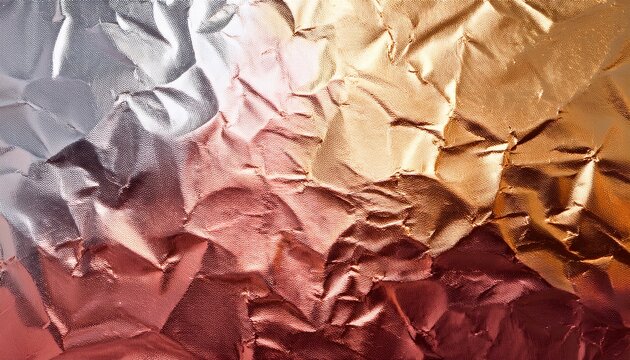 Gold Rose Silver Bronze Copper And Golden Foil Texture Gradation Background