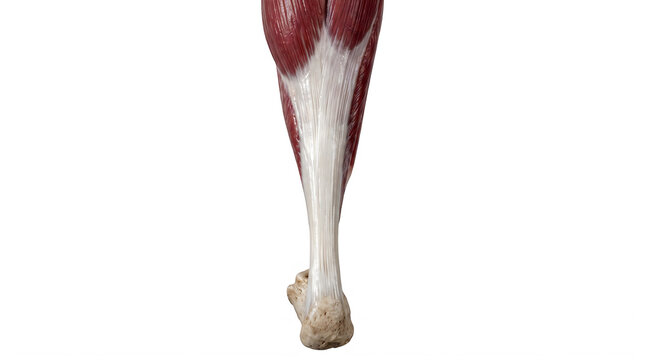 Close-up of a horse's leg with hoof on dirt ground