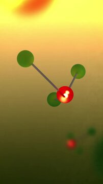 Arsenic Molecules in Microscopic World - Crime Forensic Concept - Vertical