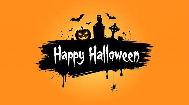 Happy halloween illustration with black cats and jack o lantern Halloween, Happy Halloween, Halloween 2026, Spooky Season, Halloween Art, Halloween Design, Halloween Graphics