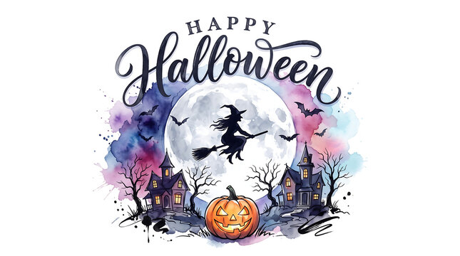 Witch silhouette with halloween pumpkin and autumn leaves illustration Halloween, Happy Halloween, Halloween 2026, Spooky Season, Halloween Art, Halloween Design, Halloween Graphics
