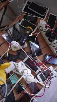 Emergency Phone Charging Hub for Civilians During Crisis