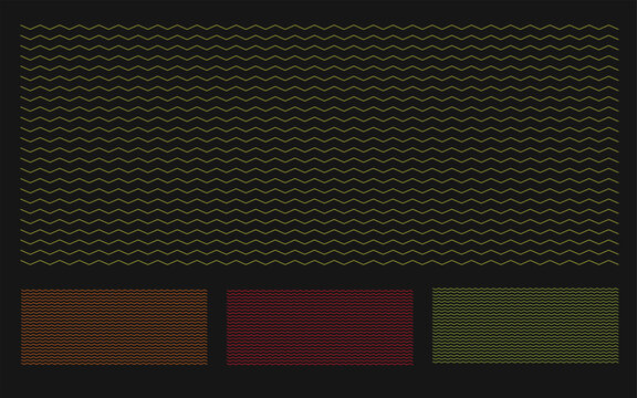 Abstract dark background with geometric wave patterns and digital glitch texture lines
