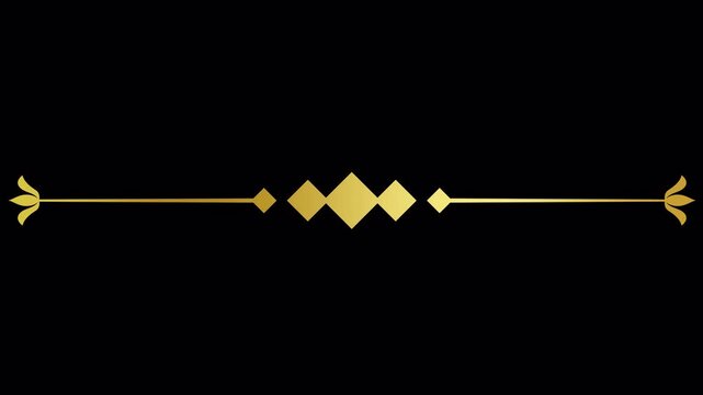 Elegant Gold Decorative Dividers Set for Luxurious Text and Invitations.