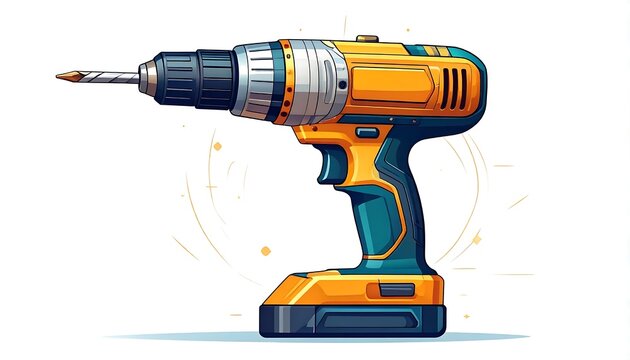 Industrial robotic arm with yellow and blue gripper.