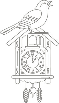 hand drawn vector illustration of a bird