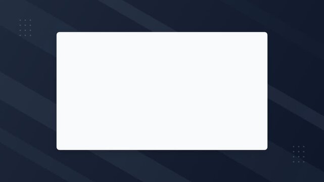 Minimalist rectangular frame for video overlays