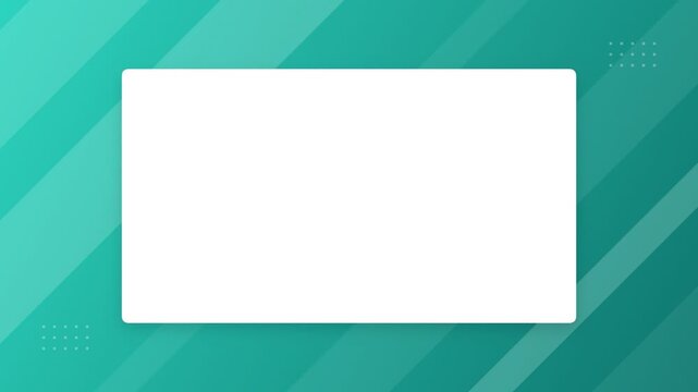 Abstract rectangle frame on teal motion graphic
