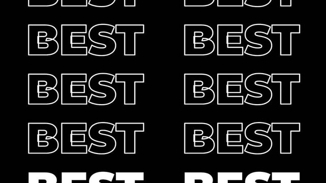 Best text animation on a seamless black background