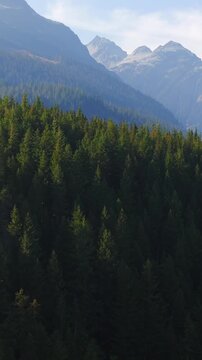Aerial view of stunning mountain landscape. Taken near Vancouver