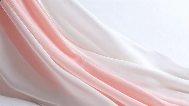 Soft fabric with pink and white gradient