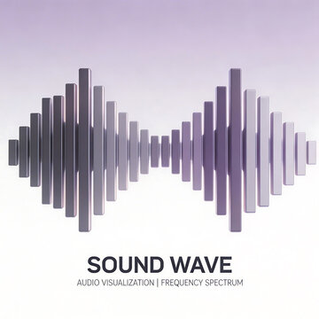 Sound wave frequency visualization