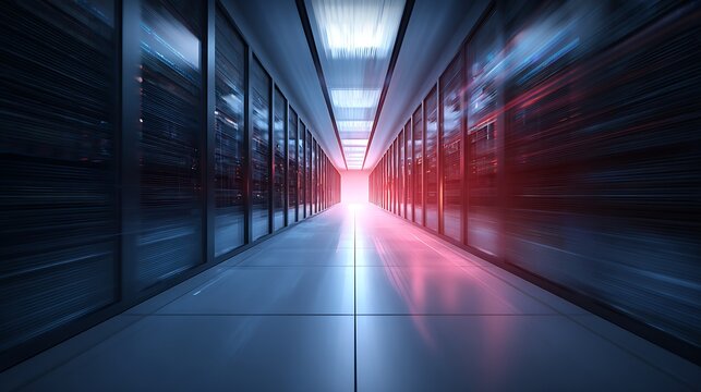 Red glowing lines converging into a tunnel of light on a dark surface