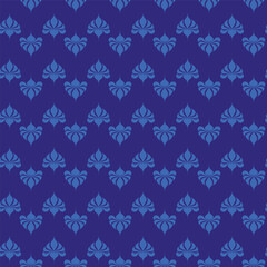Fototapeta premium Geometric Floral Mosaic Seamless Pattern Background