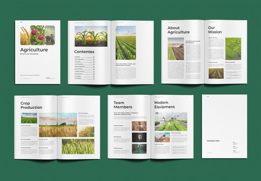 Agriculture Brochure Template Design