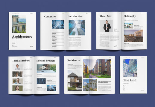 Architecture Portfolio Template Design