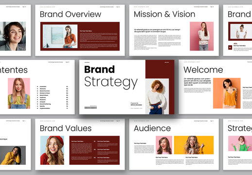 Brand Strategy Presentation Template Design