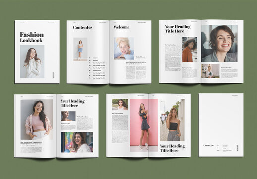 Fashion Lookbook Magazine Template