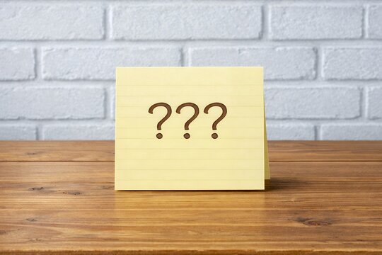 疑問符が示す問題点や不確かな状況を表現