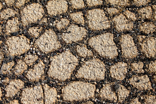 Dry Cracked Earth Texture Background