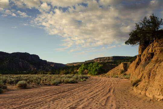 Diablo Canyon Desert Landscape Near Santa Fe New Mexico