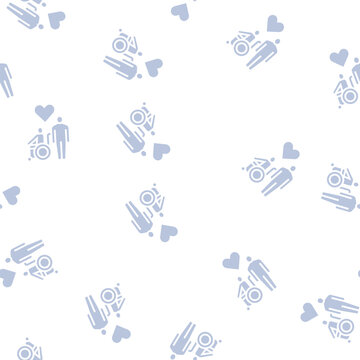 invalid assistance vector glyph seamless pattern invalid assistance sign illustration